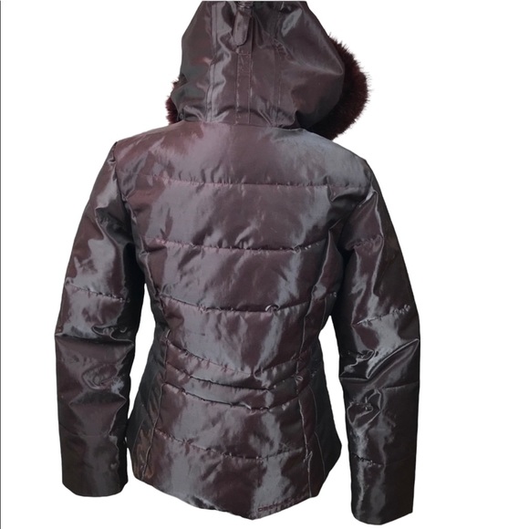 Obermeyer Puffer Iridescent Brown Coat Jacket - Picture 5 of 14
